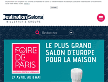 Tablet Screenshot of destination-salons.com